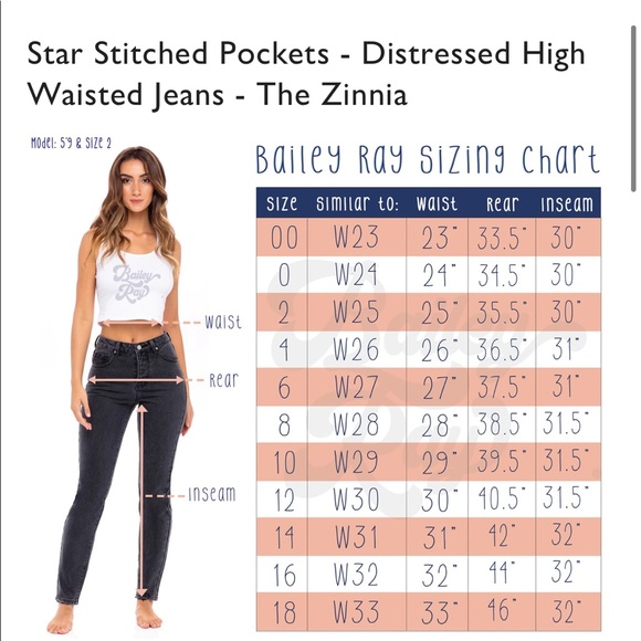 Bailey Ray & Co. distressed high waisted jeans - Picture 5 of 5